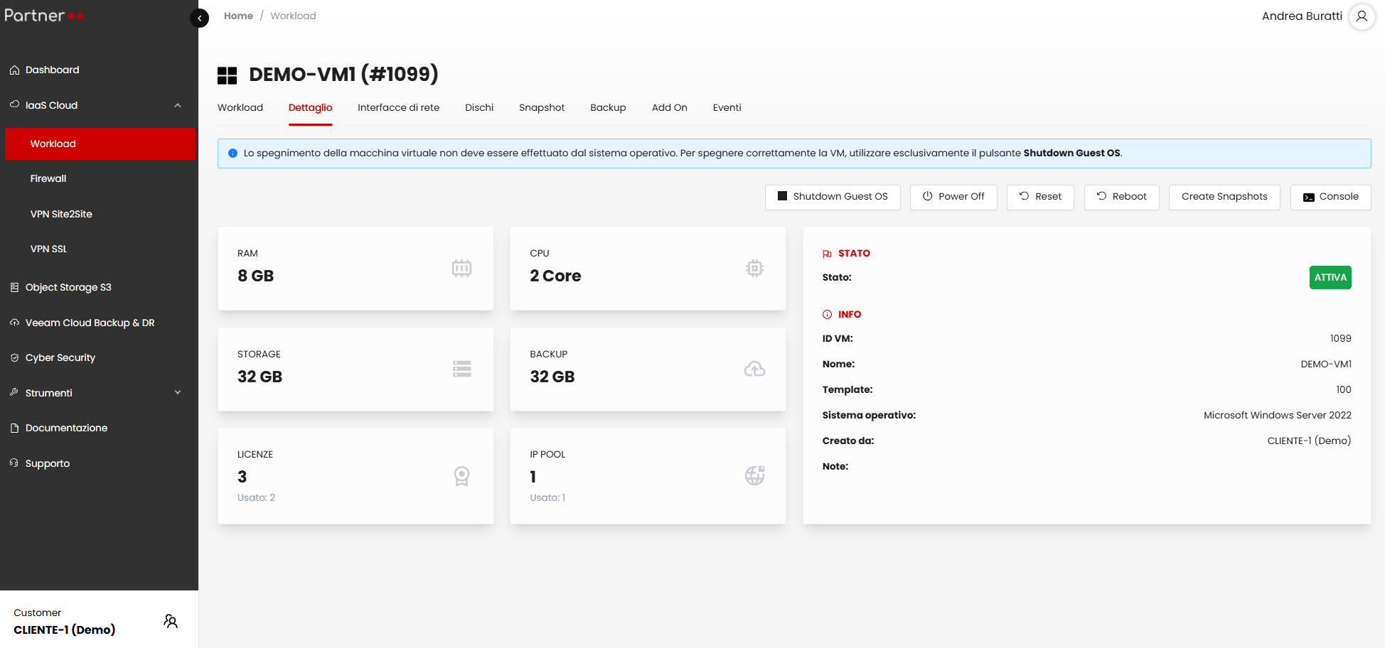 inncloud Partner Workloads